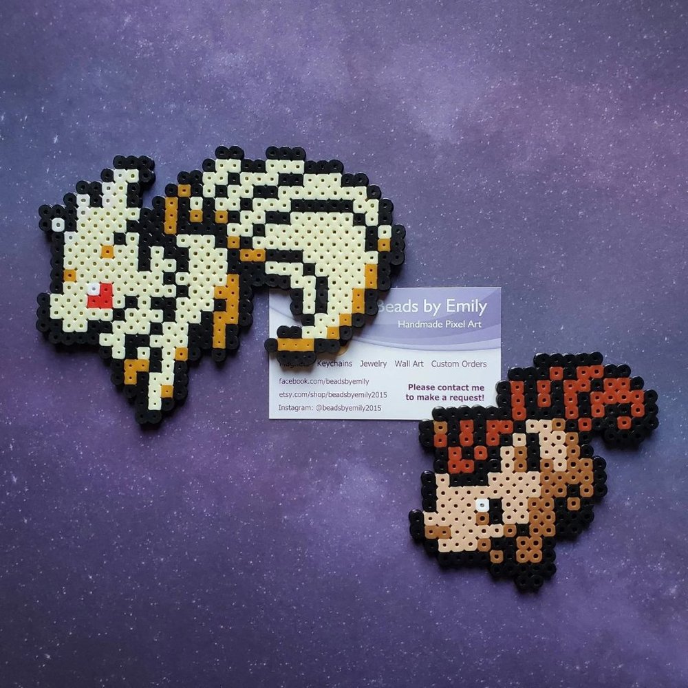 Vulpix & Ninetails Magnets - Handmade Pokemon Home Decor - Game Room - Kids Room